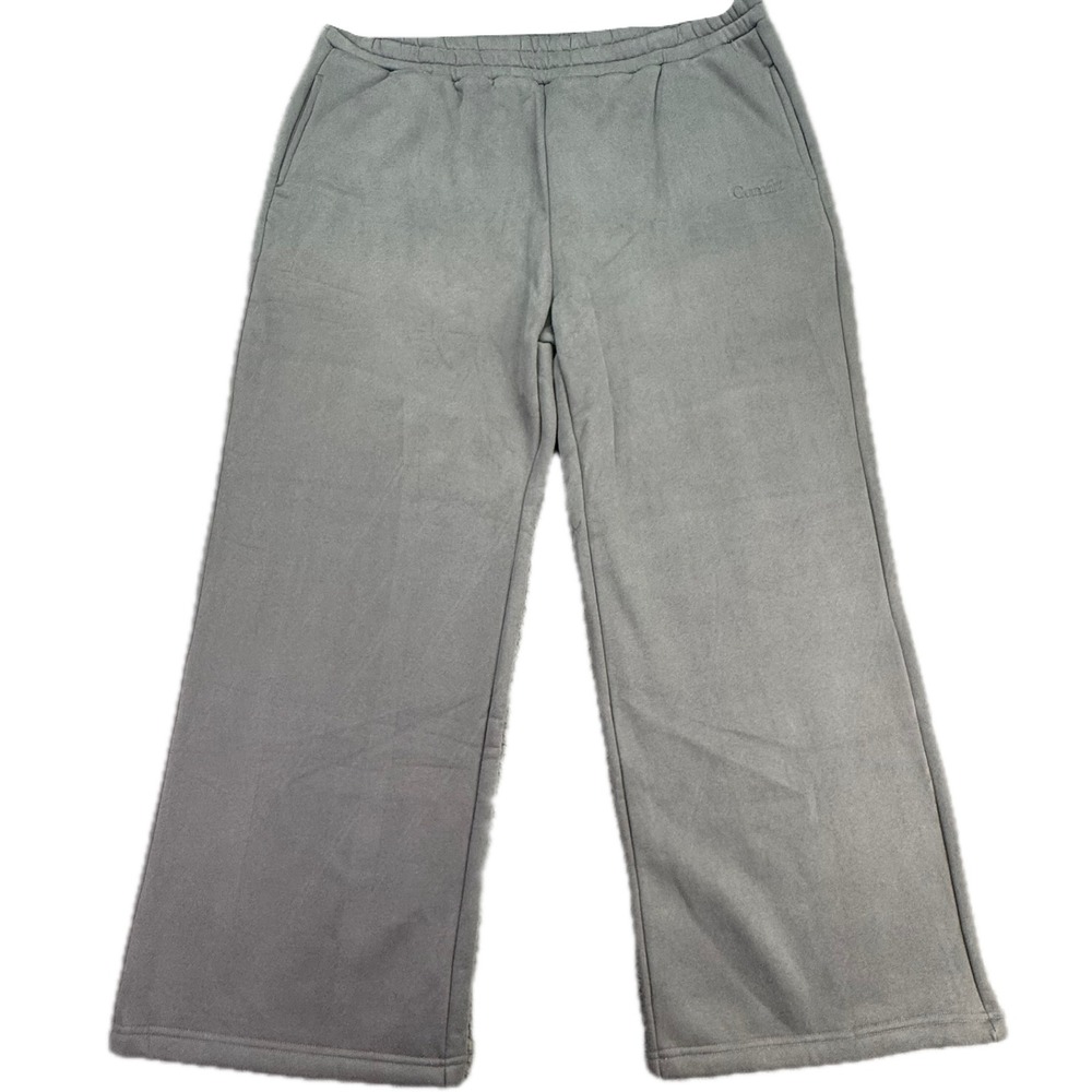 Comfrt Sweatpants Mens 2XL Gray Wide Leg Fleece Elastic Waist Casual Loungewear